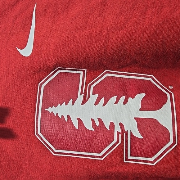 Nike Cropped Hoodie Stanford Fan Student Alumni Top L - Picture 4 of 9